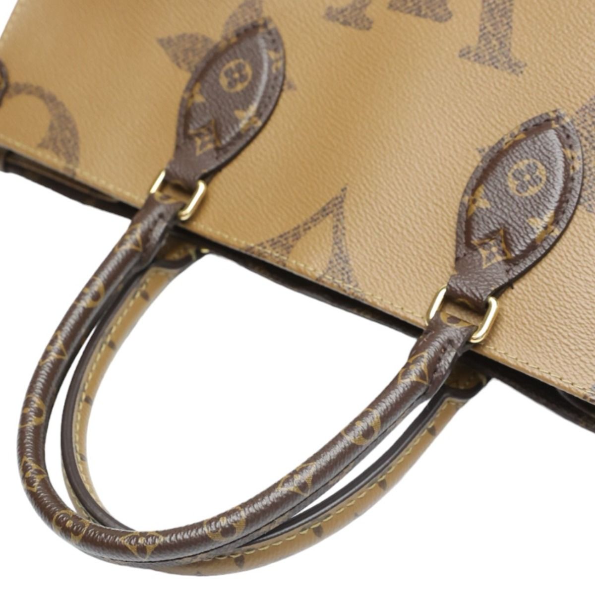 Louis Vuitton Monogram Tote On The Go MM Bag Brown — view 8