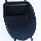 Loewe Leather Canvas Navy Black Tote Bag Silver B533 Z73 X08 — view 8