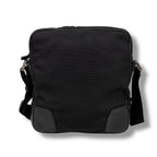Gucci Crossbody Bag Shoulder Black Cima Leather GG Pattern Nylon Canvas — view 3