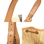 Louis Vuitton Petit Noe Monogram Rayures Beige Brown Shoulder Bag — view 8
