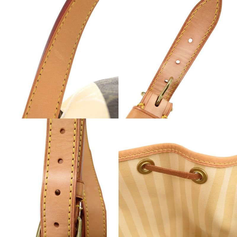 Louis Vuitton Petit Noe Monogram Rayures Beige Brown Shoulder Bag — view 8
