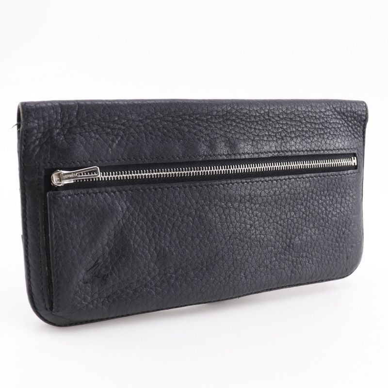 Hermes Dogon Long Taurillon Clemence Black P Wallet — view 3