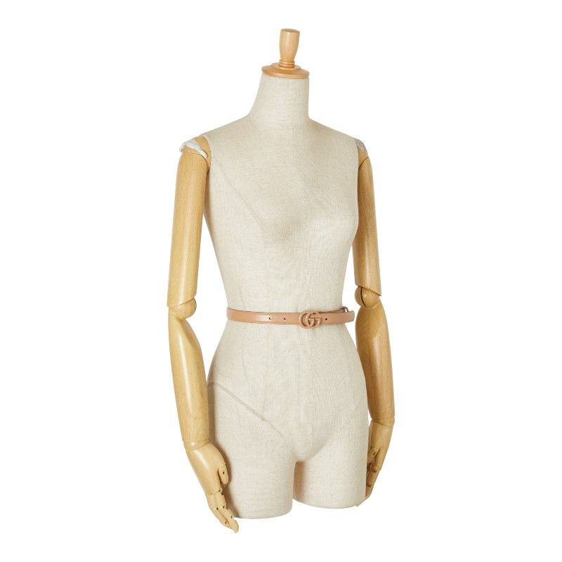 Gucci GG Marmont Belt Size 70/28 Beige Leather — view 7