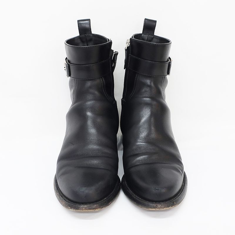Louis Vuitton Boots Waist Side Line Black Short Leather — view 3
