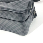 Louis Vuitton Io Shoulder Bag Damier Graphite Canvas Black — view 6