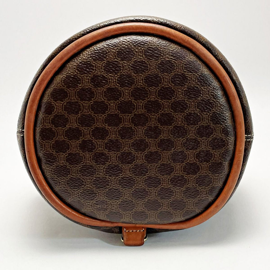Celine Macadam Pattern T06 Brown Backpack Vintage Leather — view 3