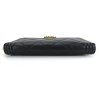 Chanel Coin Case Boy Round Zipper Caviar Leather Black Gold Hardware 23 rd — view 4