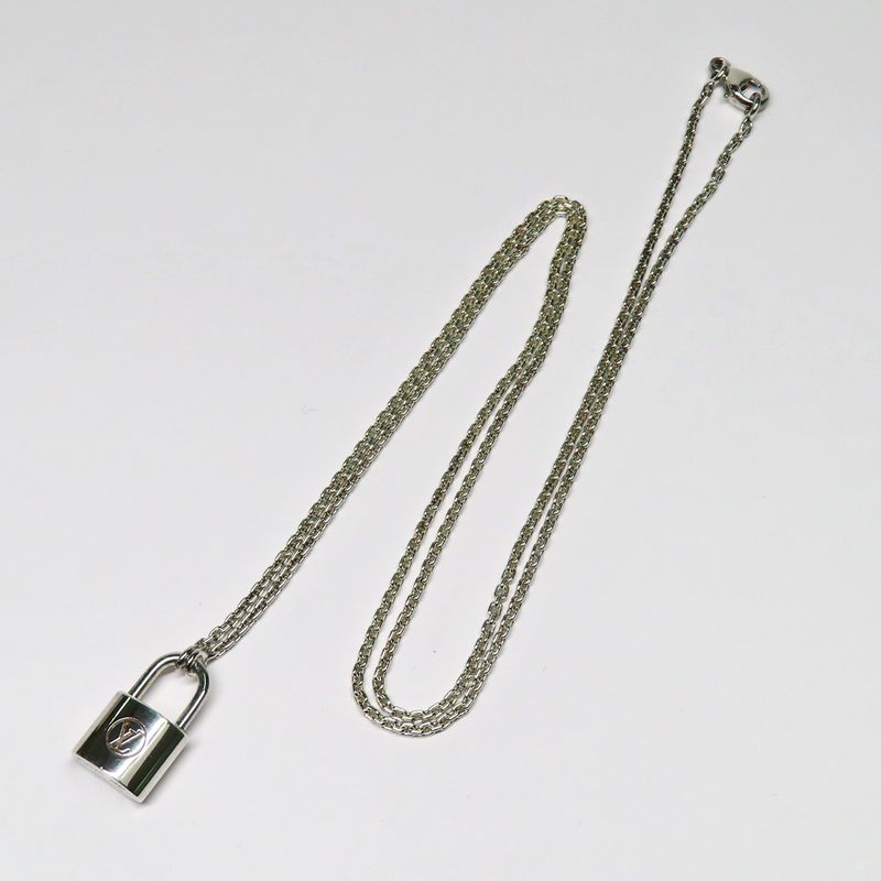 Louis Vuitton Pendant Silver Lockit AG 925 Padlock Necklace — view 7