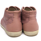 Gucci Shoes Sneakers High Cut Women Leather Pink — view 4