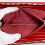 Gucci Round Zipper Long Wallet Red Navy — view 6
