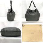 Loewe Tote Bag Metallic Gray Anagram Leather — view 3
