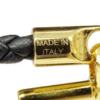 Hermes Bracelet Leather Glenan Black Gold Hardware Size — view 8