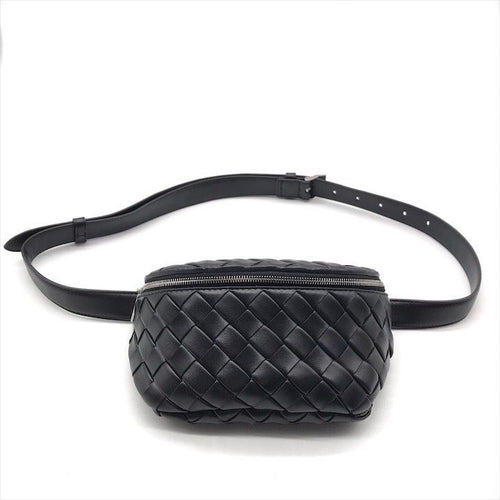 Bottega Veneta Belt Bag Waist Pouch Bag with Key Ring Black — view 2