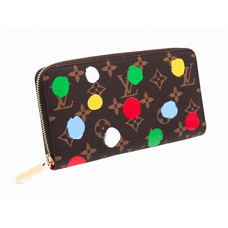 Louis Vuitton Yk Zippy Wallet Painted Dot Monogram Canvas Polka Yayoi Kusama — view 3