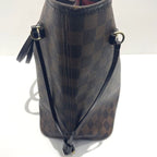 Louis Vuitton Damier Neverfull MM Leather Tote Shoulder Bag — view 5