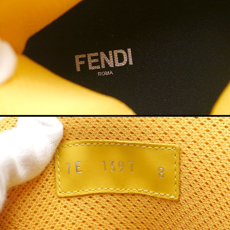 Fendi High Cut Sneakers Black Size 8 — view 6