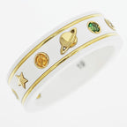 Gucci Icon Ring With Gemstone White Zirconia 750 YG Gold No 18 Jewelry — view 6