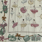 Hermes Carre 90 LA Dance Ballet Dancer Ballerina Scarf Silk Beige — view 4
