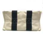 Hermes Canvas Bora Hand Bag White — view 6