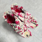Chanel Tweed Wedge Sole Short Boots Multicolor Pumps 35 1 2 — view 2