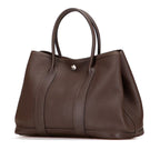 Hermes Garden Party TPM Chocolat Silver Hardware Negonda — view 2