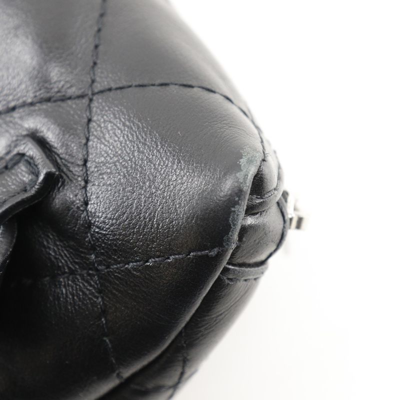 Chanel Quilted Belt Bag Uniform Lambskin Black Waist — view 6