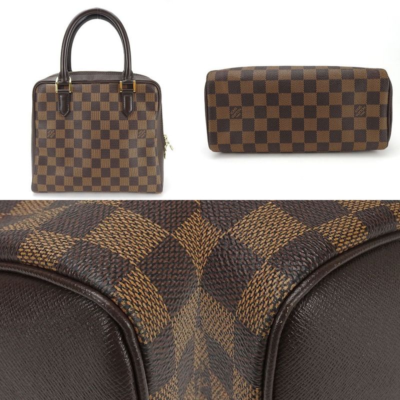 Louis Vuitton Handbag Brera Damier Ebene Goldhardware Leather Everyday — view 3