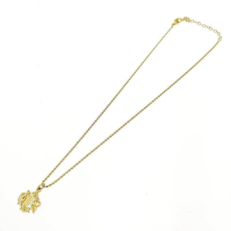 Christian Dior GP Emblem Necklace Gold — view 4