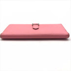 Hermes Bearn Souffle Bifold Depth Wallet Silver Shikaku Pink — view 3