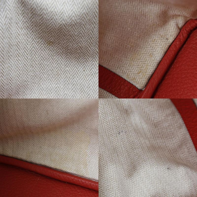 Hermes Garden Party PM Negonda Red R Tote Bag — view 9