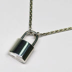 Louis Vuitton Pendant Silver Lockit AG 925 Padlock Necklace — view 6
