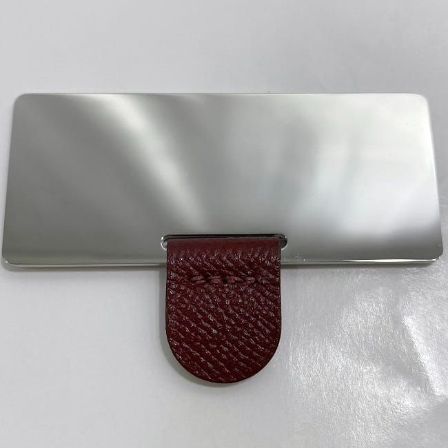 Hermes Lip Case Miroir Bordeaux Rouge Ash — view 8