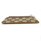 Gucci Coin Case GG Canvas Leather Brown Gold Hardware Everyday Use Small — view 4