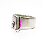 Hermes Candy Ring Silver 925 Size 52 10.8 g Cracked Rings Accessories White H7922 — view 4