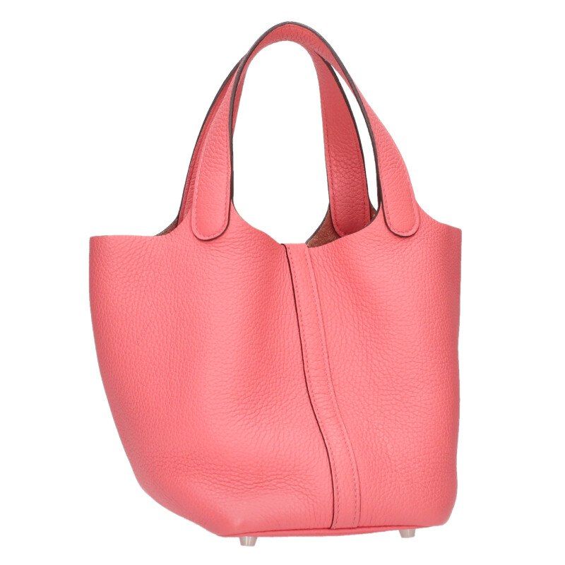 Hermes Picotin Lock PM Troyon Clemence Rose Azalea — view 2