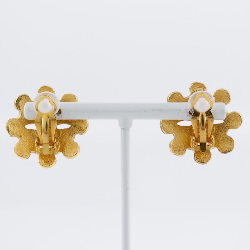 Chanel Coco Mark Vintage Gold Plated 94 P 11.3 g Earrings — view 4