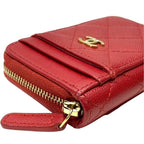 Chanel Quilted Timeless Classic Caviar Leather Card Case Coin Coco Mark — view 3