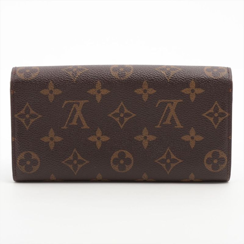 Louis Vuitton Monogram Portefeuille Sarah Long Wallet Leopard Brown — view 7
