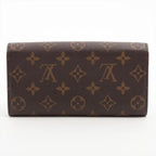 Louis Vuitton Monogram Portefeuille Sarah Long Wallet Leopard Brown — view 7