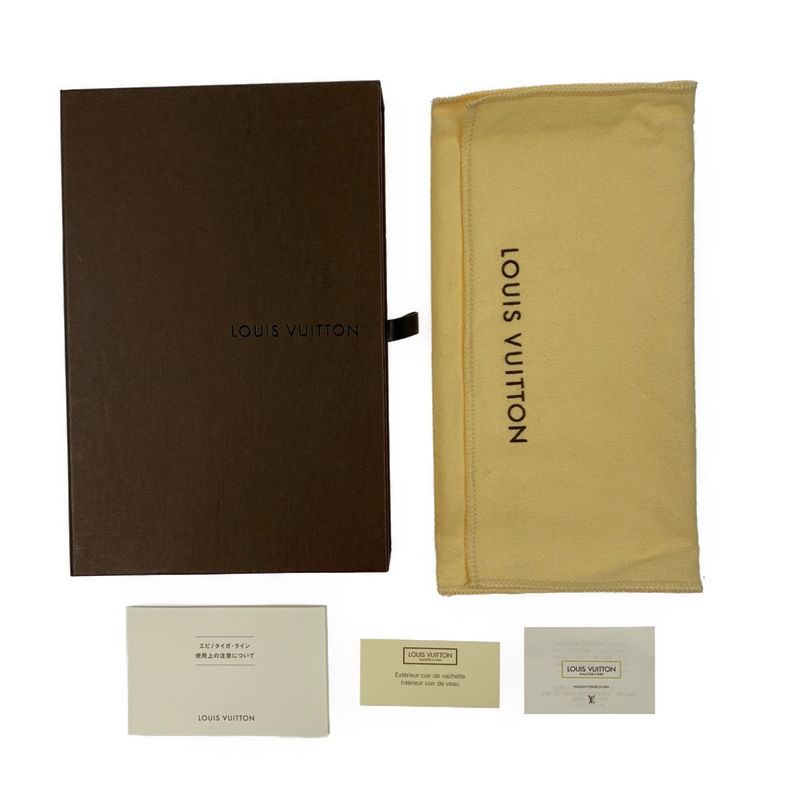 Louis Vuitton Taiga Portefeuille Brazza Folding Long Wallet Gray — view 7