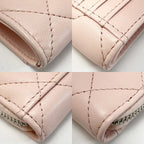 Chanel Quilted Card Case Ap3630 Light Pink Coco Mark Lambskin Coin — view 7