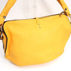 Celine Shoulder Bag Leather 1028 Yellow Cadena — view 3
