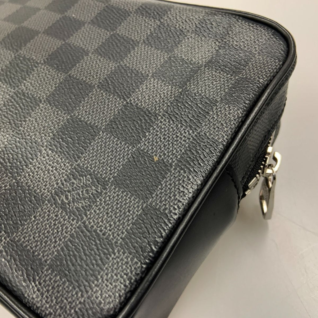 Louis Vuitton Damier Graphite Pochette Kasai Second Bag Black — view 4