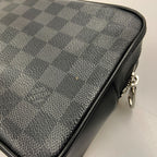 Louis Vuitton Damier Graphite Pochette Kasai Second Bag Black — view 4