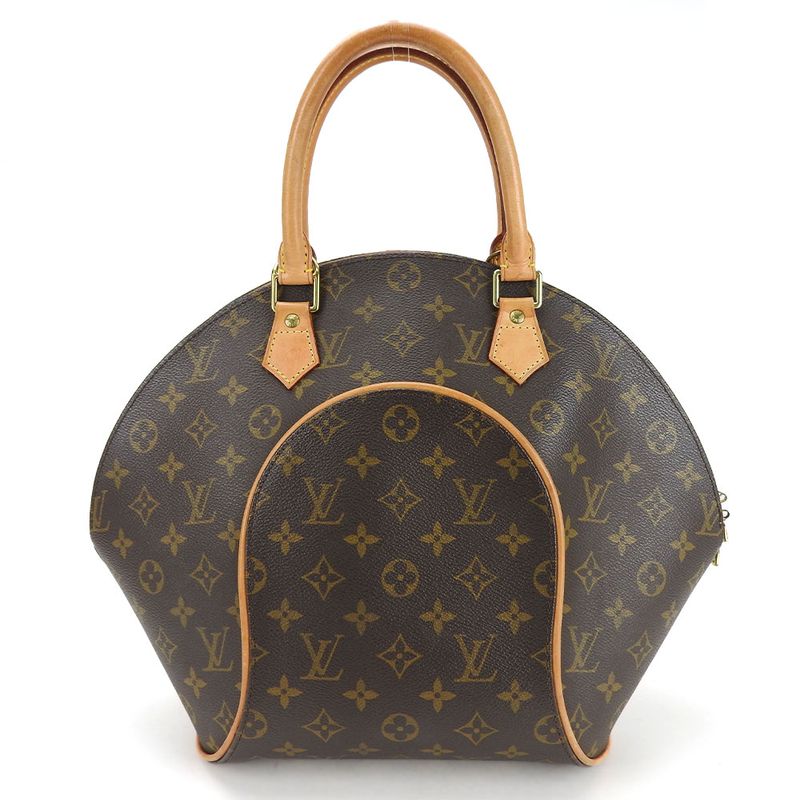 Louis Vuitton Handbag Ellipse MM Monogram Brown Gold Hardware Casual — view 3