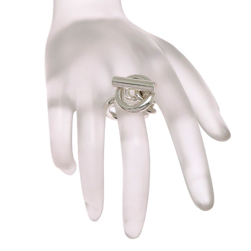 Hermes 48 SV 925 Croisette Gm Ring — view 8