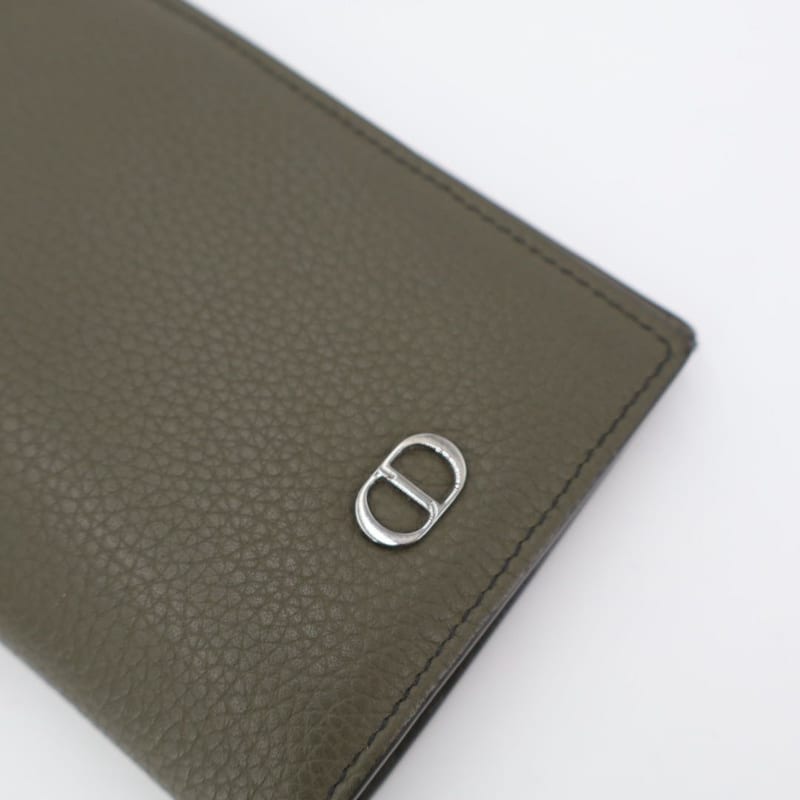 Christian Dior Vertical Long Wallet Beige Leather 2 cdi — view 2