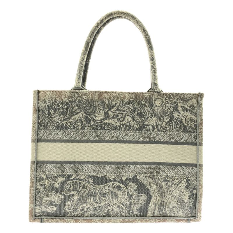 Christian Dior Toile de Jouy Reverse Book Tote Bag Medium Canvas Ivory — view 2