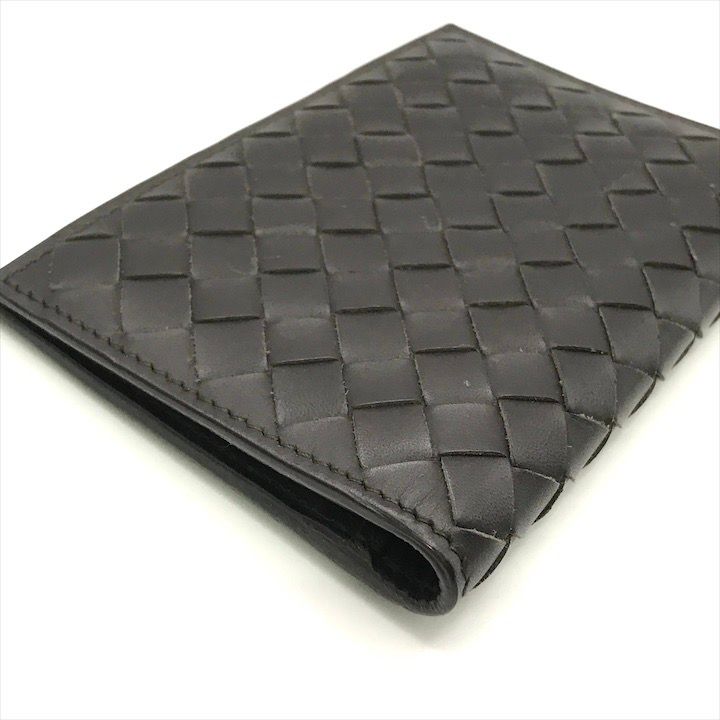 Bottega Veneta Intrecciato Wallet Card Case Brown — view 6