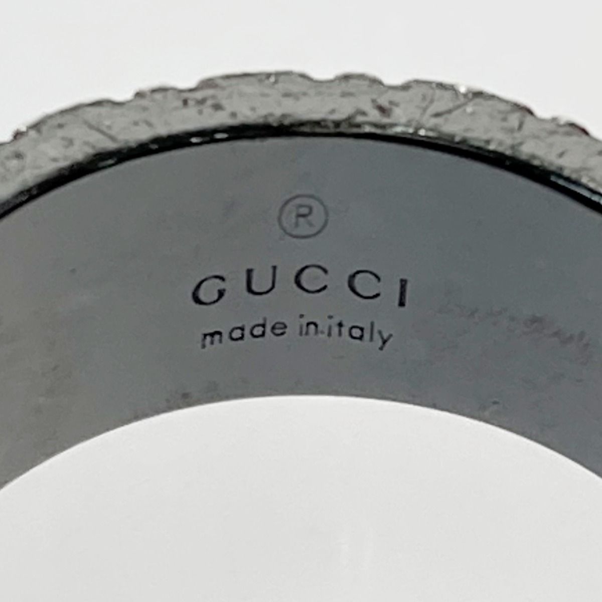 Gucci Diamanti Guccissima Ring Silver SV 925 Box and Cloth Bag — view 2